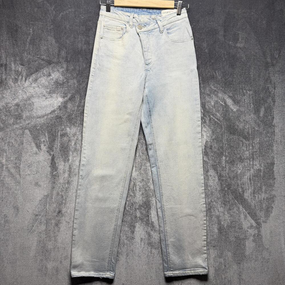 Banjara Jeans Juniors 3 Blue High Rise Straight Light Wash Stretch Denim Pants
